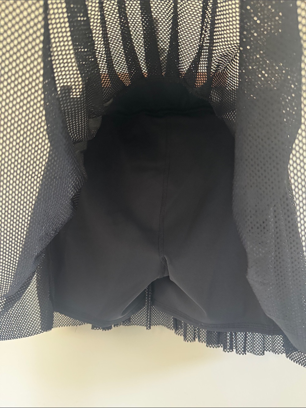 JoyLab Black Pleated Mesh Tennis Skirt - Picture 4 of 4